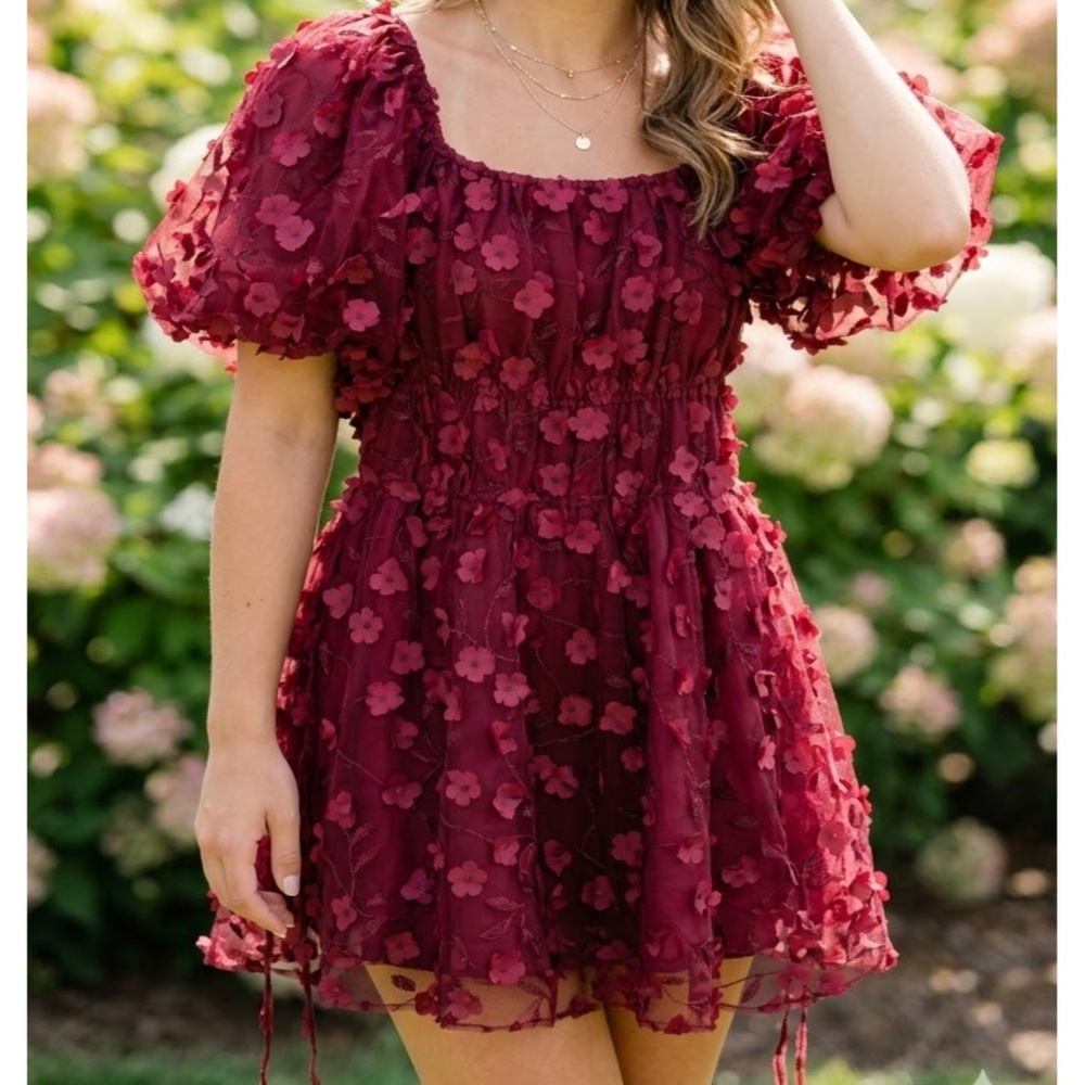 Burgundy Dress Size M New With Tag